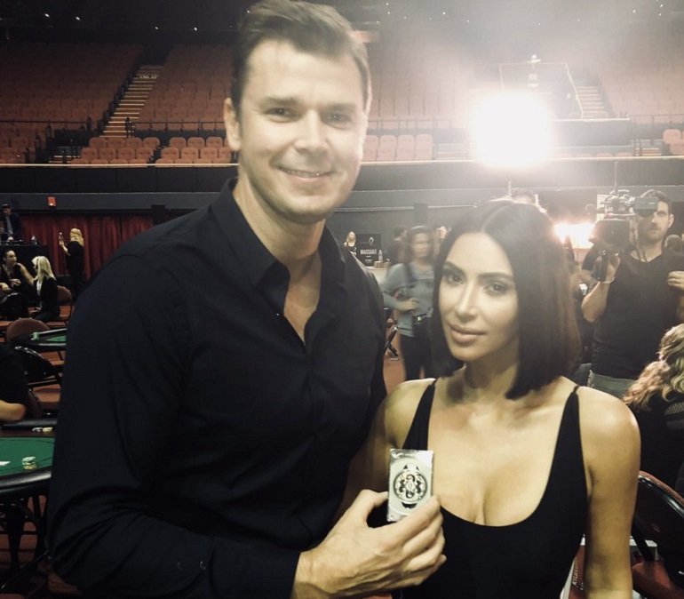 Matthew Roszak giving Kim Kardashian her first Bitcoin
